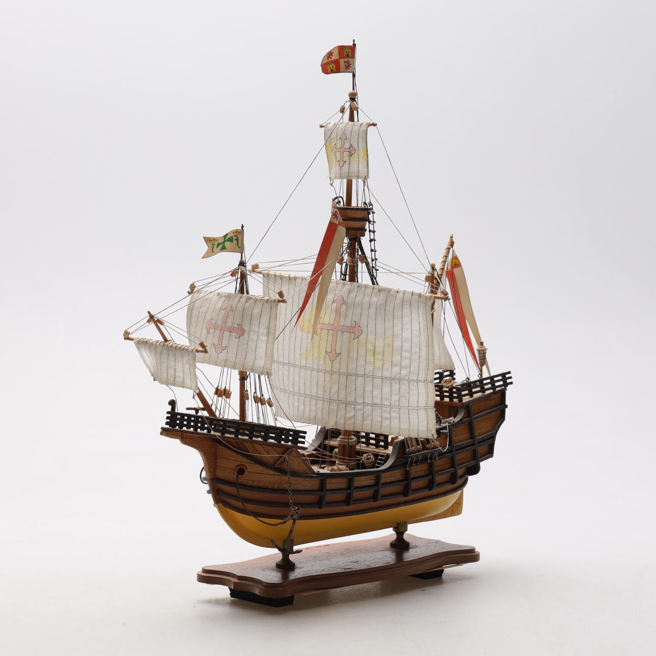 MODELO DE BARCO, carraca, madera, 1900.