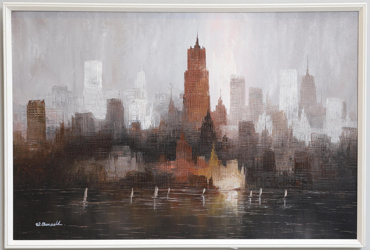 JAMES BELTON BONSALL. oil on canvas, signed.