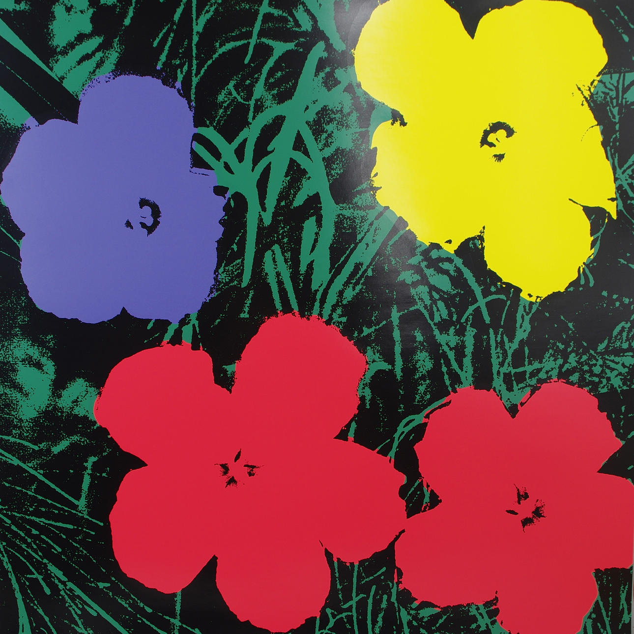 ANDY WARHOL. Efter. Poppy Flower, färgserigrafi.
