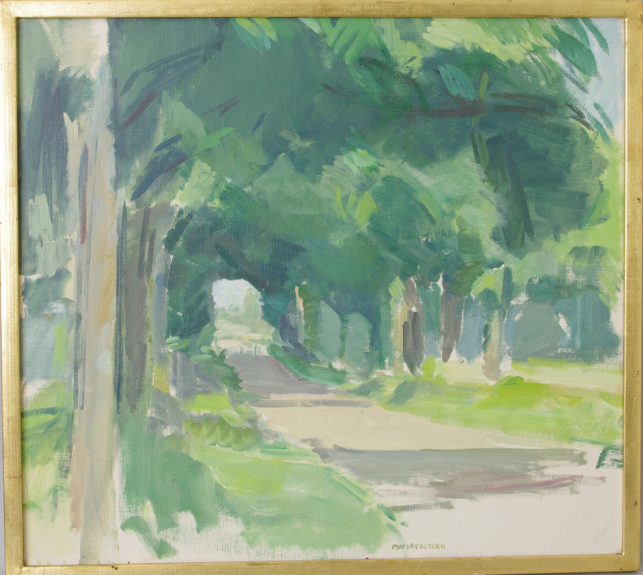 MATS RYDSTERN. "Krapperups Allé", olja på duk, signerad.