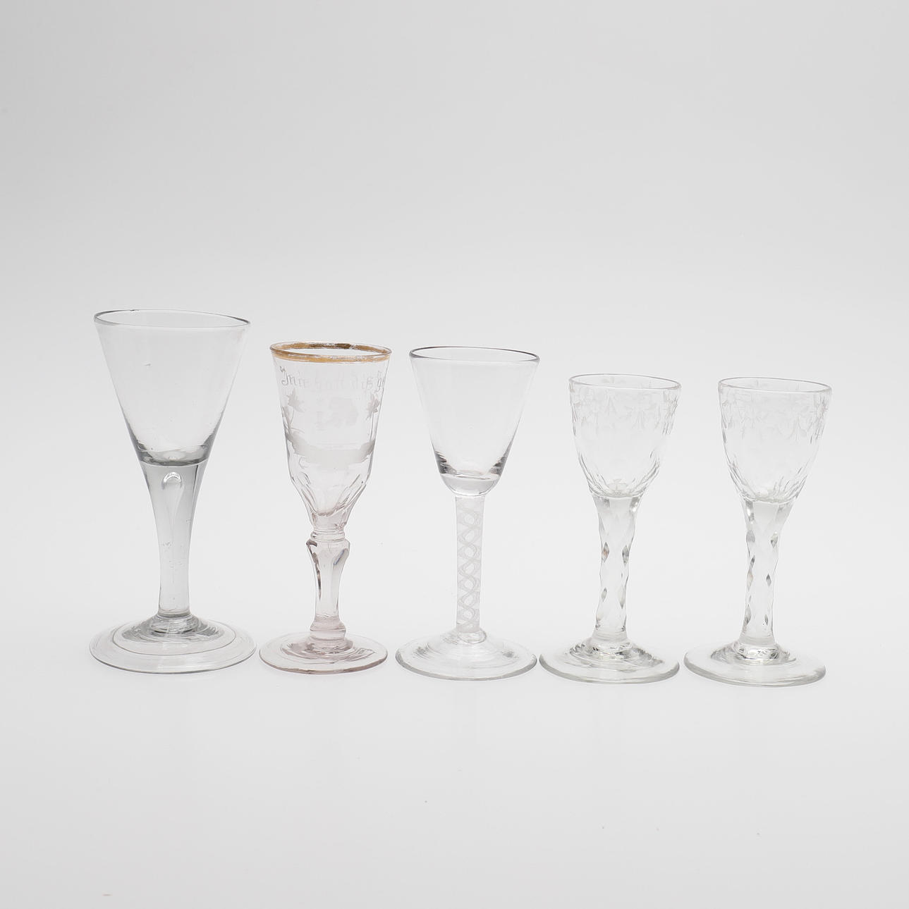 GLAS TIL FOD, FEM STK.