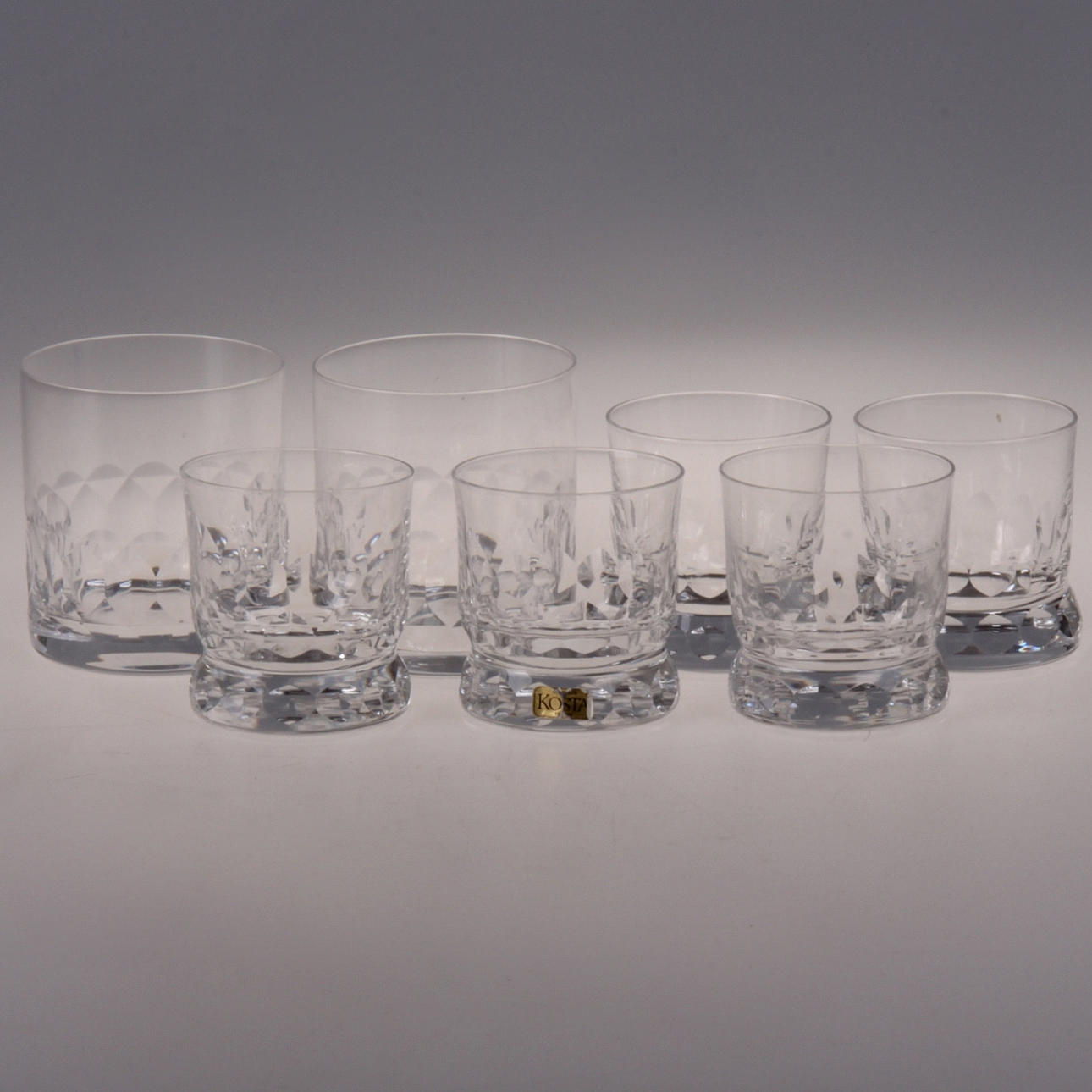 GLAS, 7st. "Prince", Göran Wärff, Kosta.