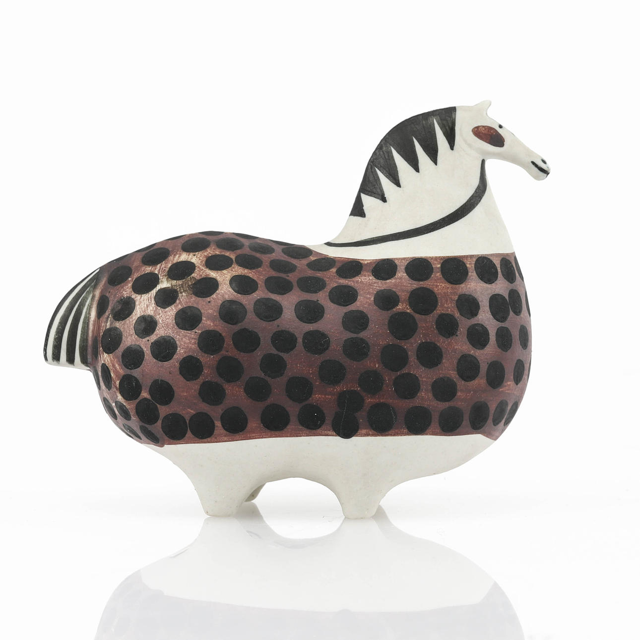 STIG LINDBERG. Figurilla, gres, "Corredor", Gustavsberg.