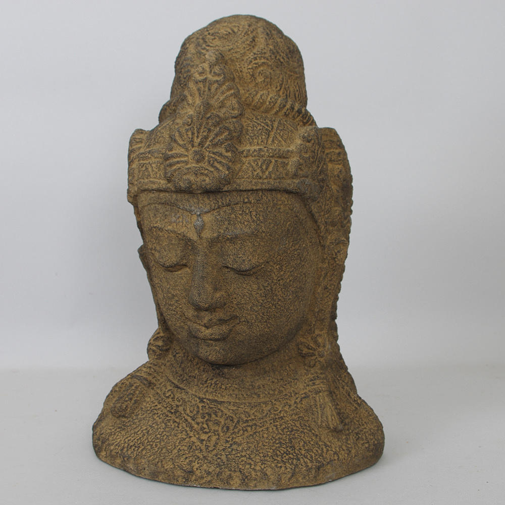 TEMPELFIGUR, "Buddha", lavasten.