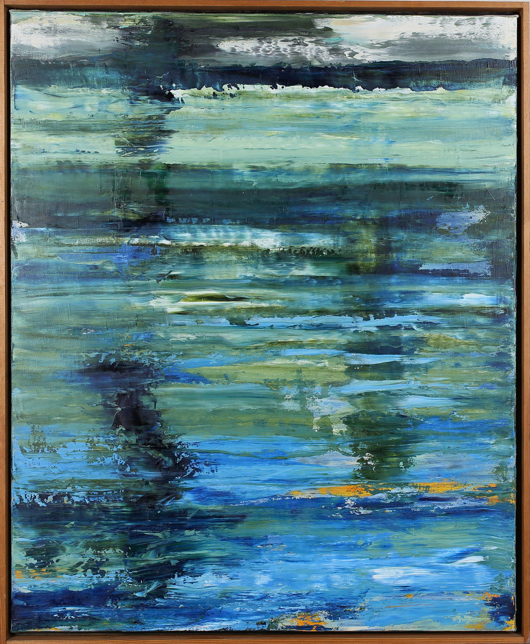 BERTIL PETERSSON. "Spegling I". Olja på duk. Signerad a tergo och daterad -07.