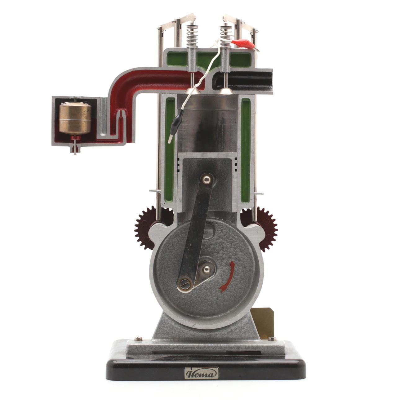 SCHOOL MODEL, metal, "4-stroke engine", Hema, 1900s.