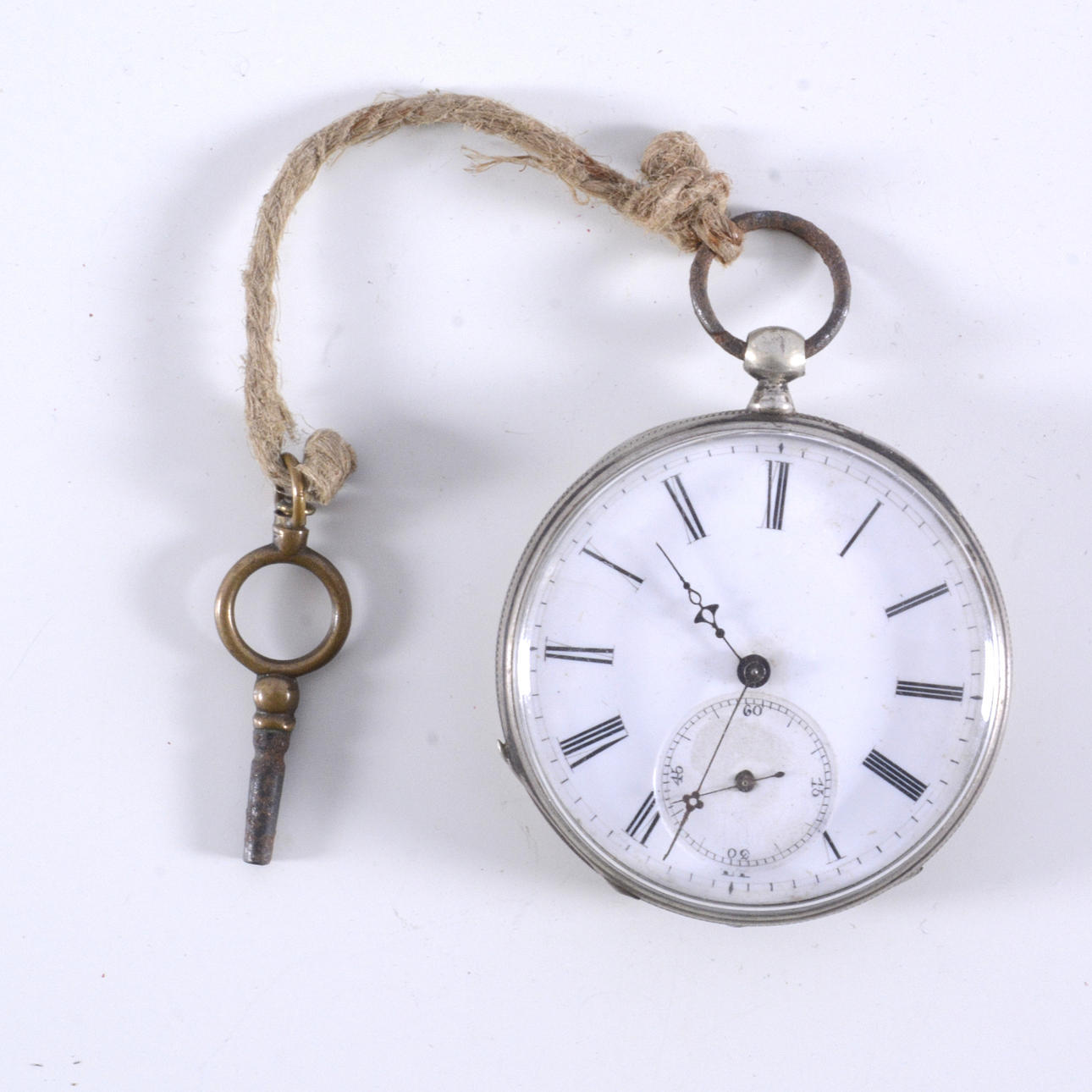 TASCHENUHR, Silber, 19. Jahrhundert.