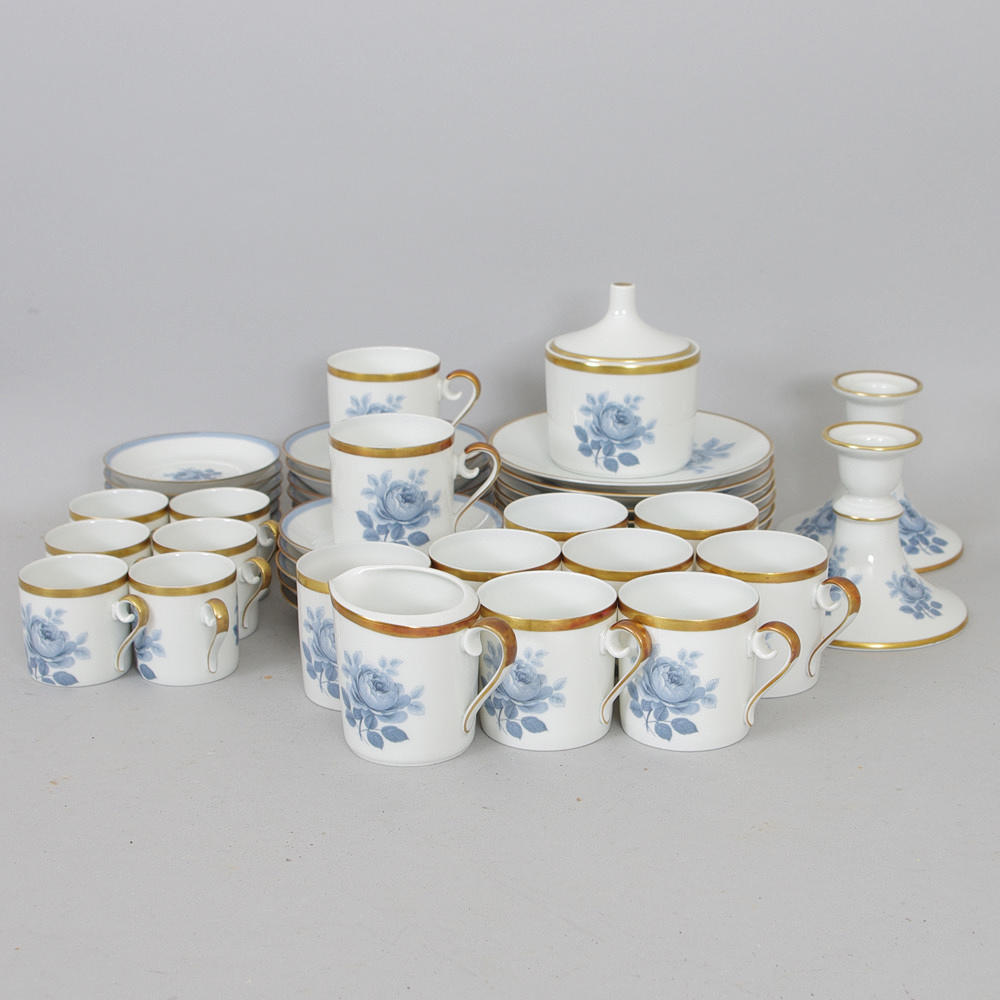 KAFFE SAMT MOCKASERVIS, "Blå ros", Hackefors.