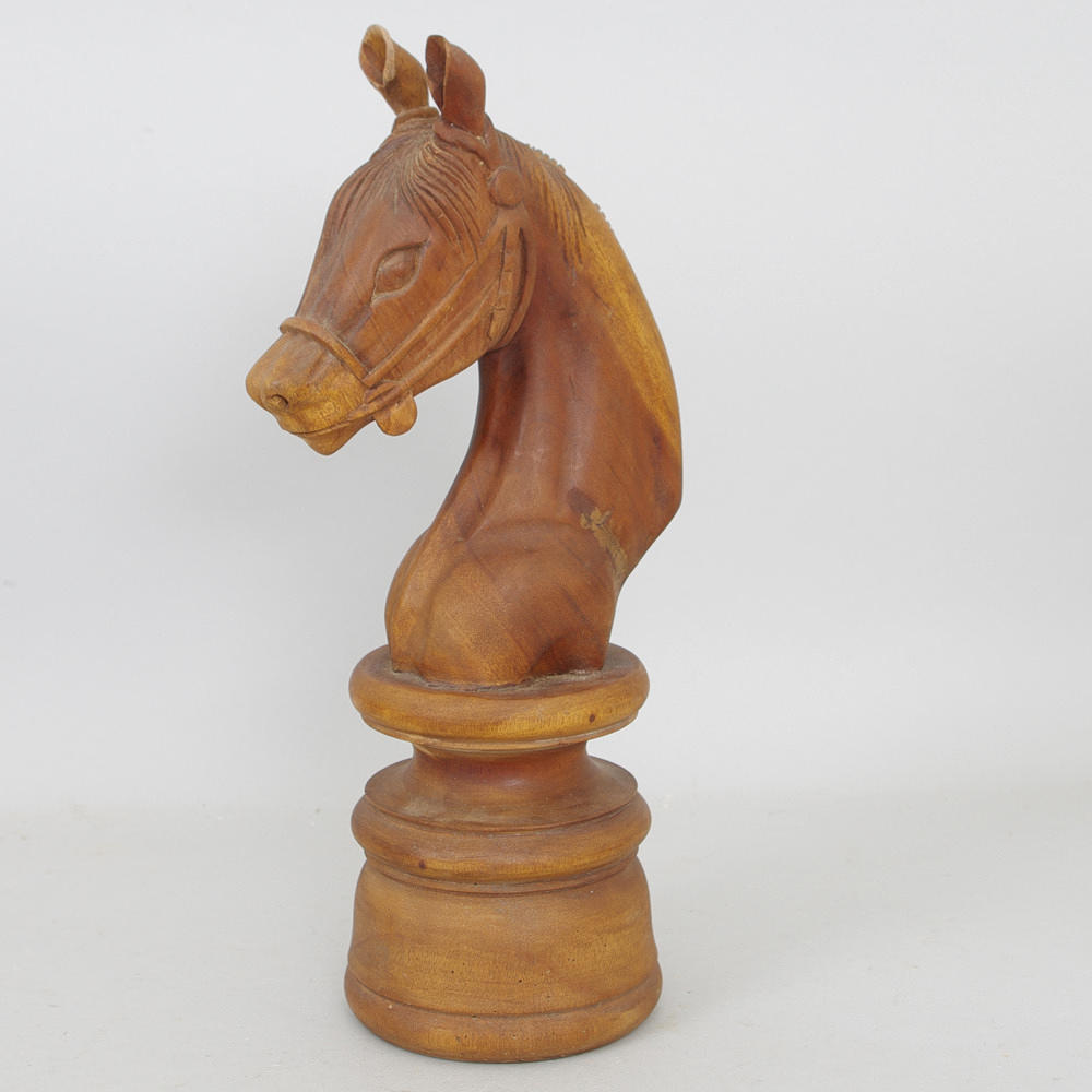 SKULPTUR, häst, snidat trä.