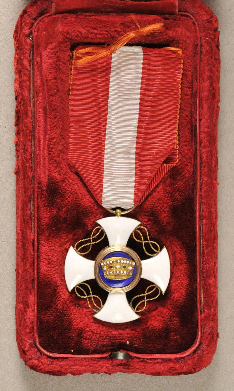 BESTÄLLA, Italien, Order of the Crown, Knight's Cross i fallet.