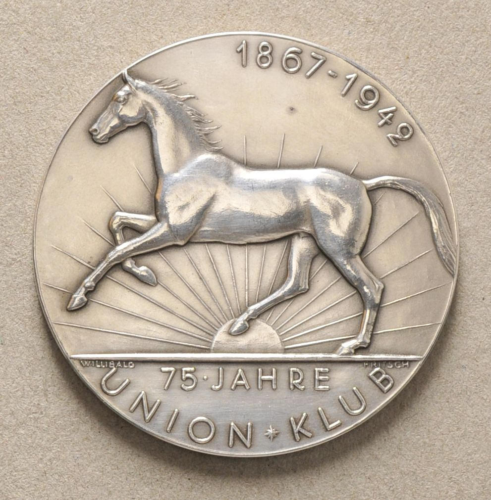 MEDALJER, hästkapplöpningsvinnare Medialle Hoppegarten 1942.