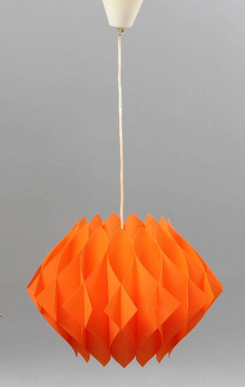 TAKLAMPA, plast, 1960/70-tal.