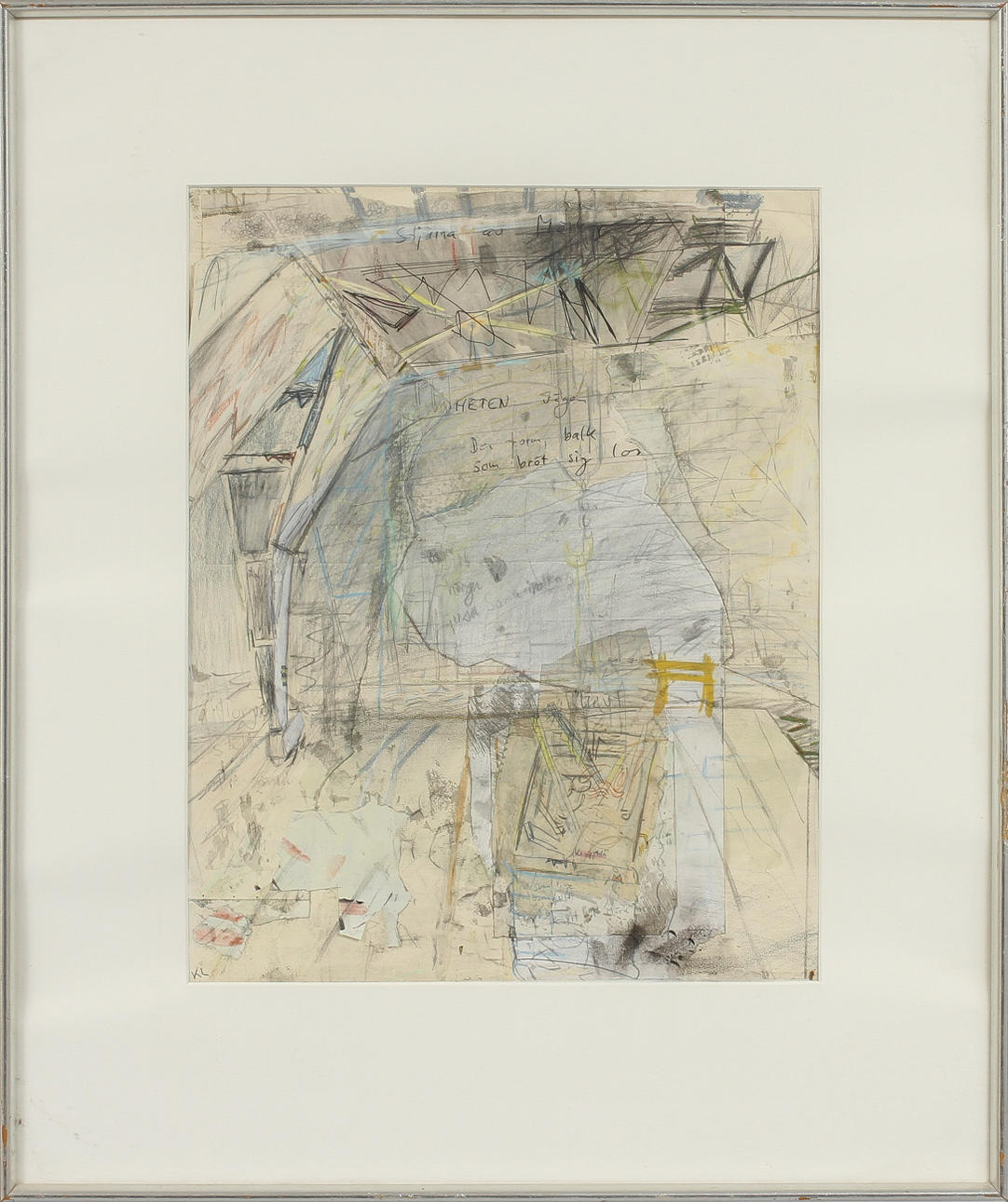 KENT LINDFORS. Älvmotiv, blandteknik, sign.