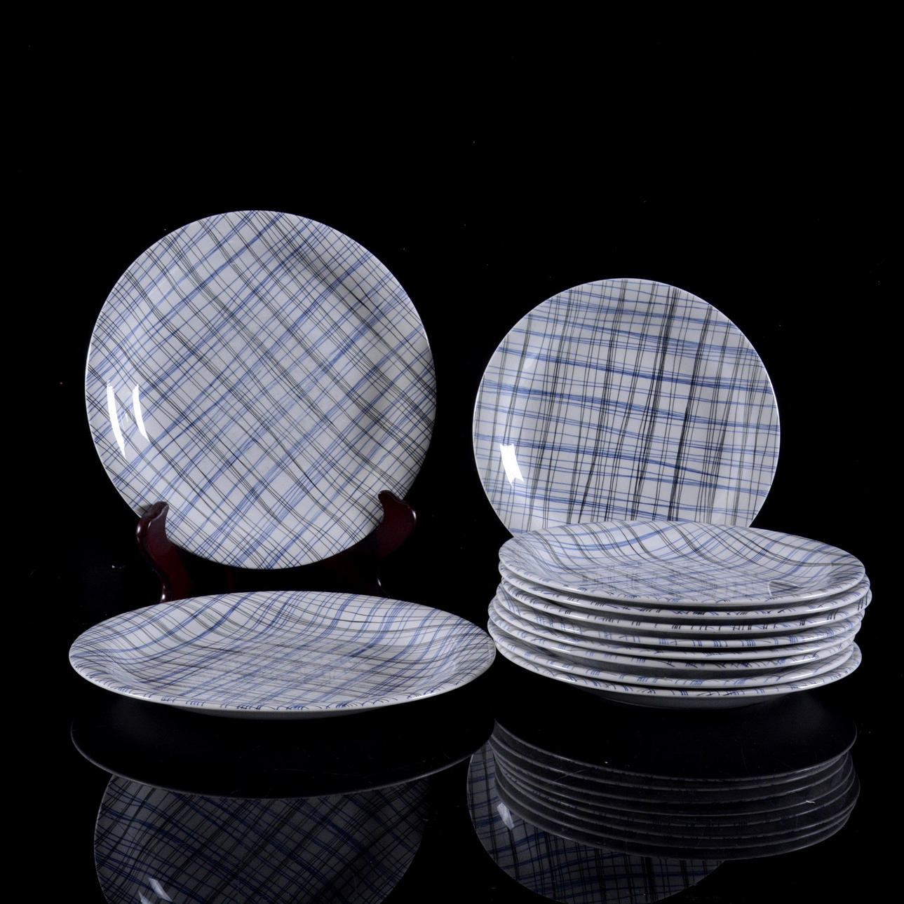 MATSERVIS, 11 st, "Twist" Rörstrand, 1950-tal.