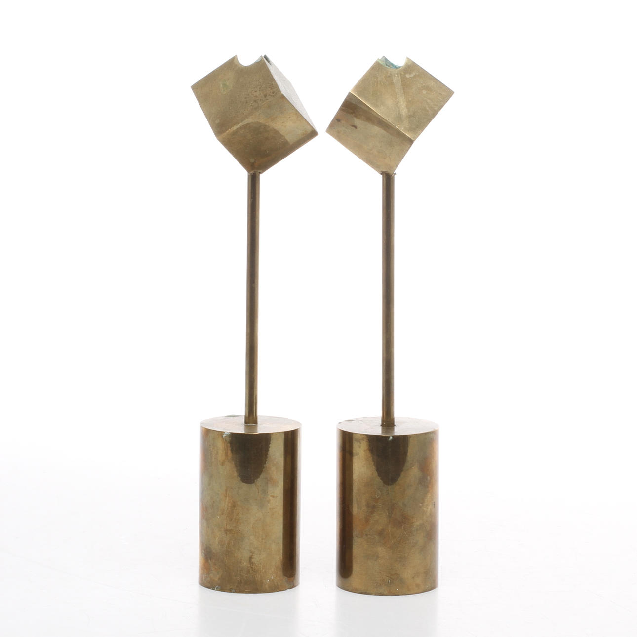 LJUSSTAKAR 1 par, Design Pierre Forsell, Skultuna.