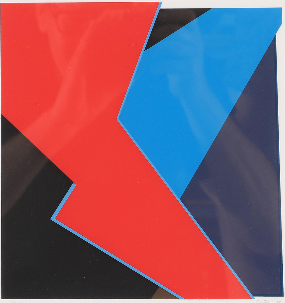 ILKKA PÄRNI. Composition, color lithograph, signed I. Pärni.