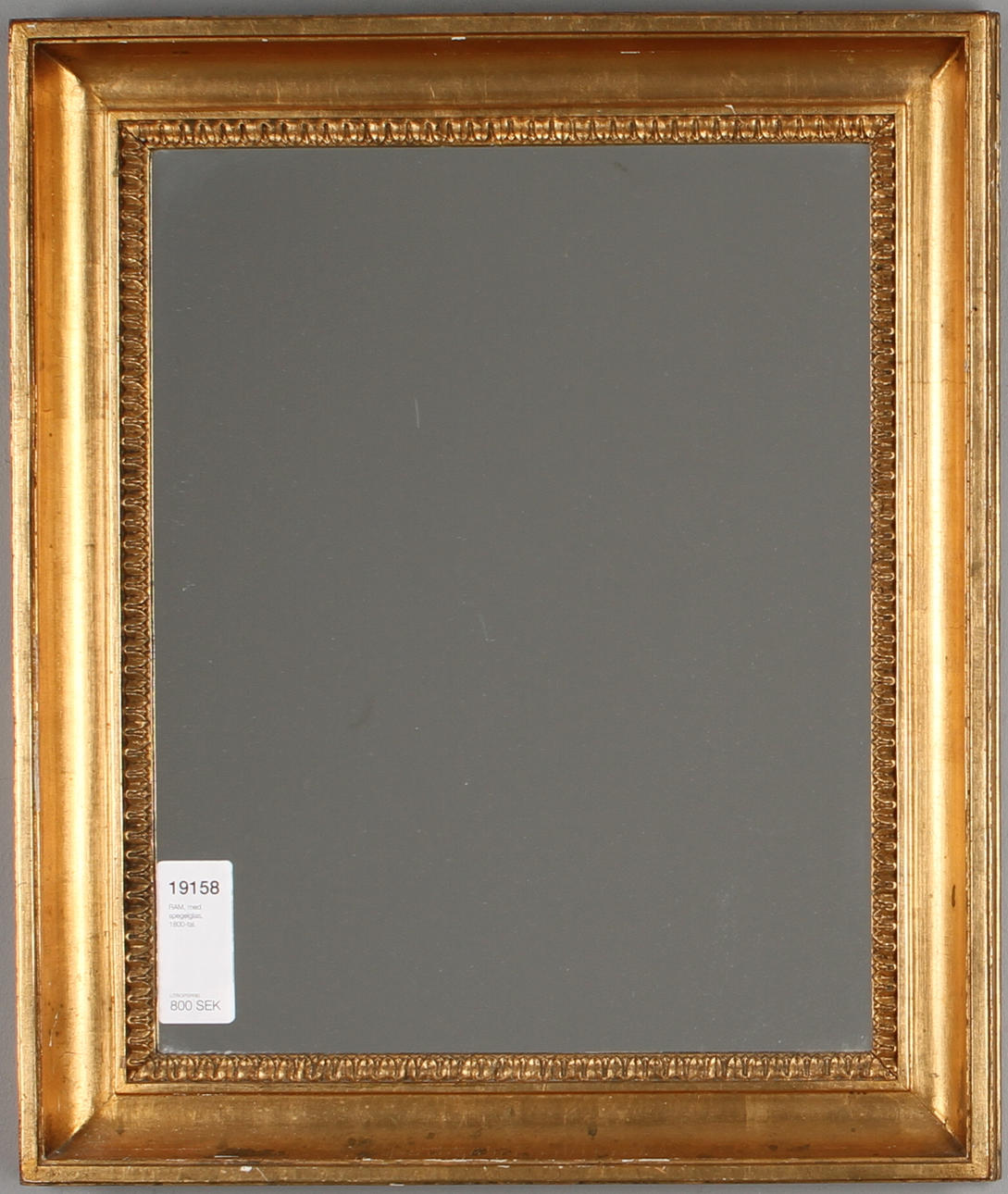 RAM, med spegelglas, 1800-tal.