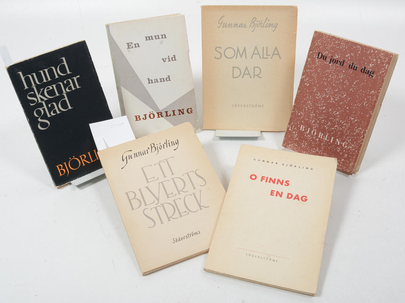 Gunnar Björling, Poetry 6 vol. .