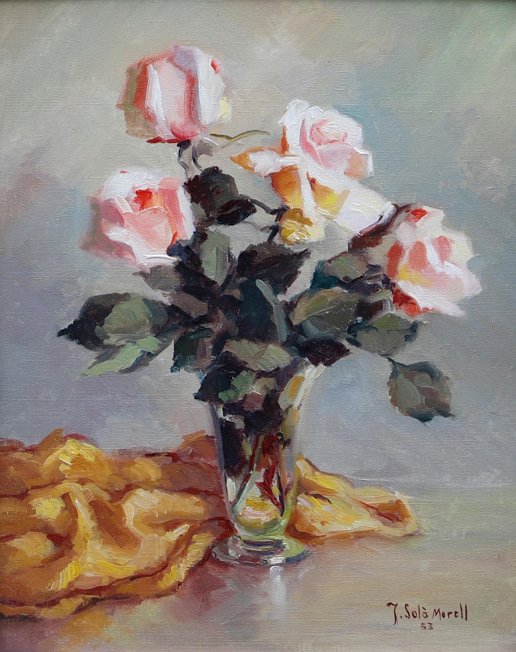 JOSEP SOLÀ MORELL. Buket roser.