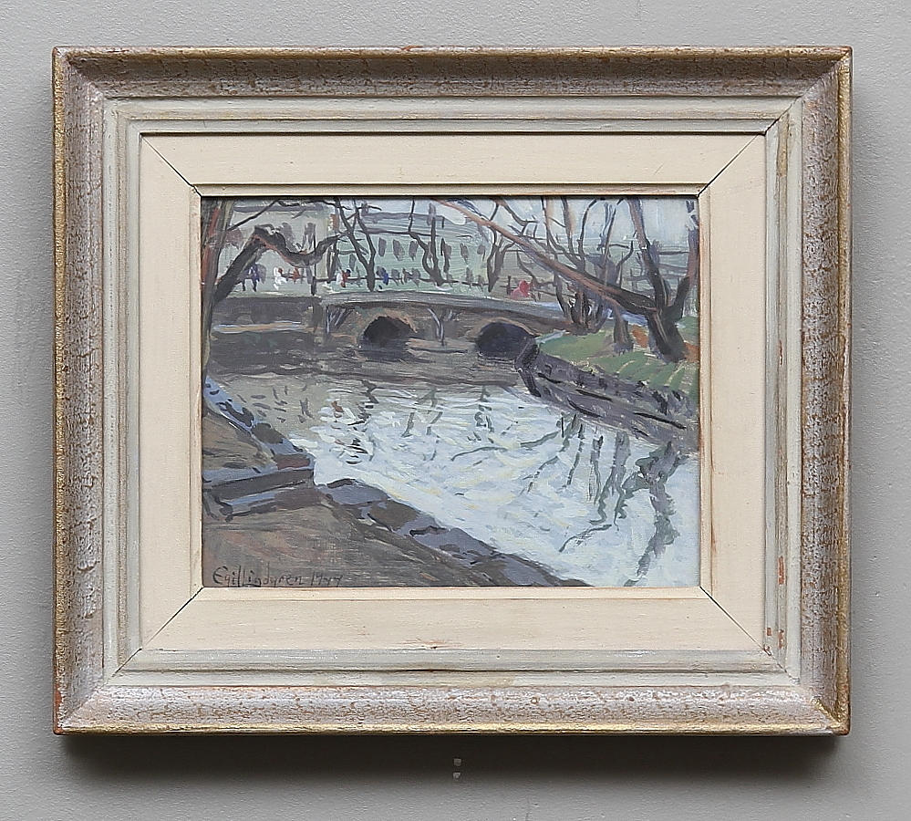 EGIL LINDGREN. Oil, signed and dated 1944.