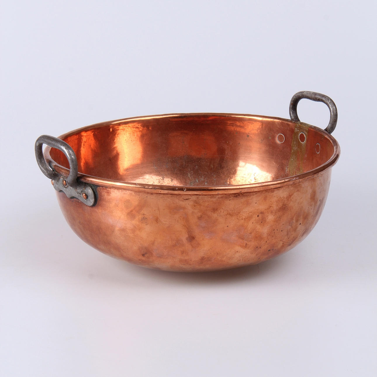 BUNKE, med handtag, koppar, Omkring sekelskifte 1900.