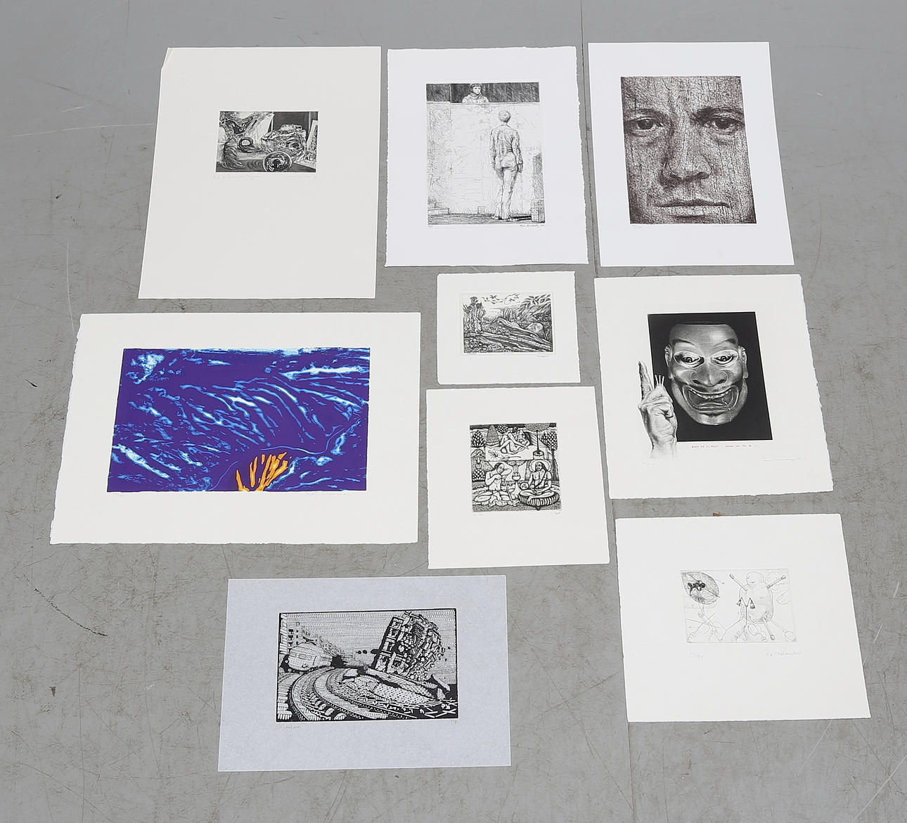 PARTI GRAFISKA BLAD, 9 st.