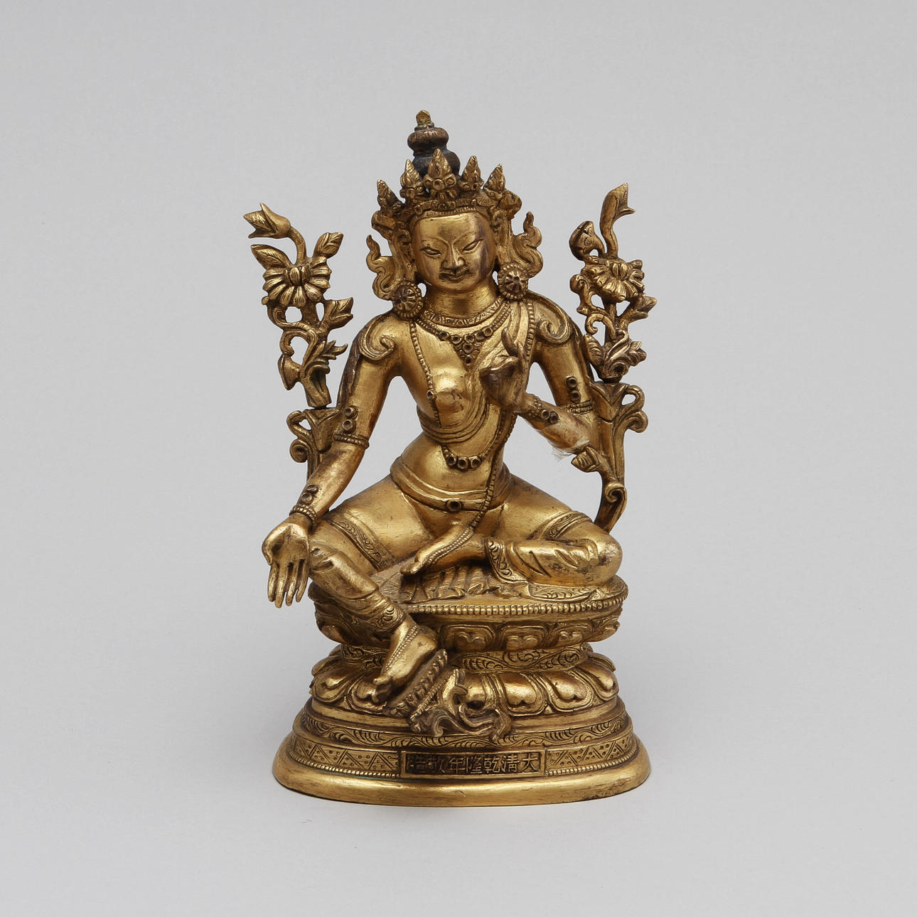 FIGUR, brons, Guanyin, Kina 18/1900-tal.
