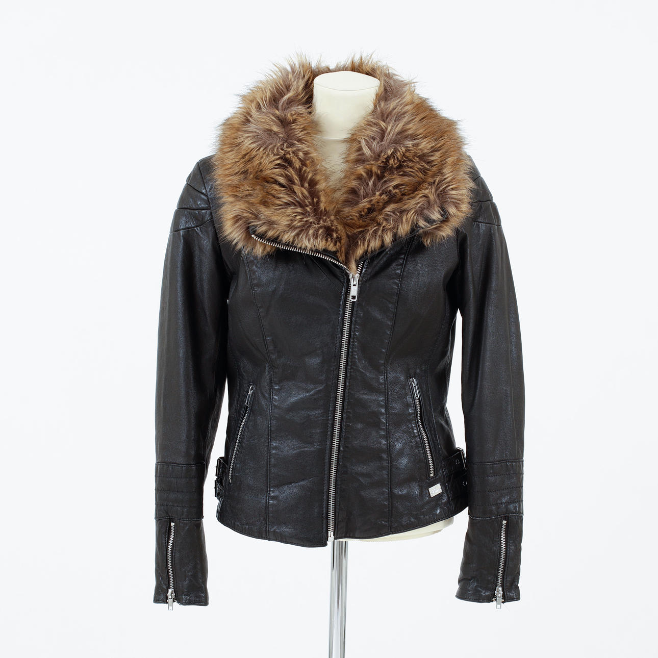 JACKA, skinn, Jofama, Perfecto modell.