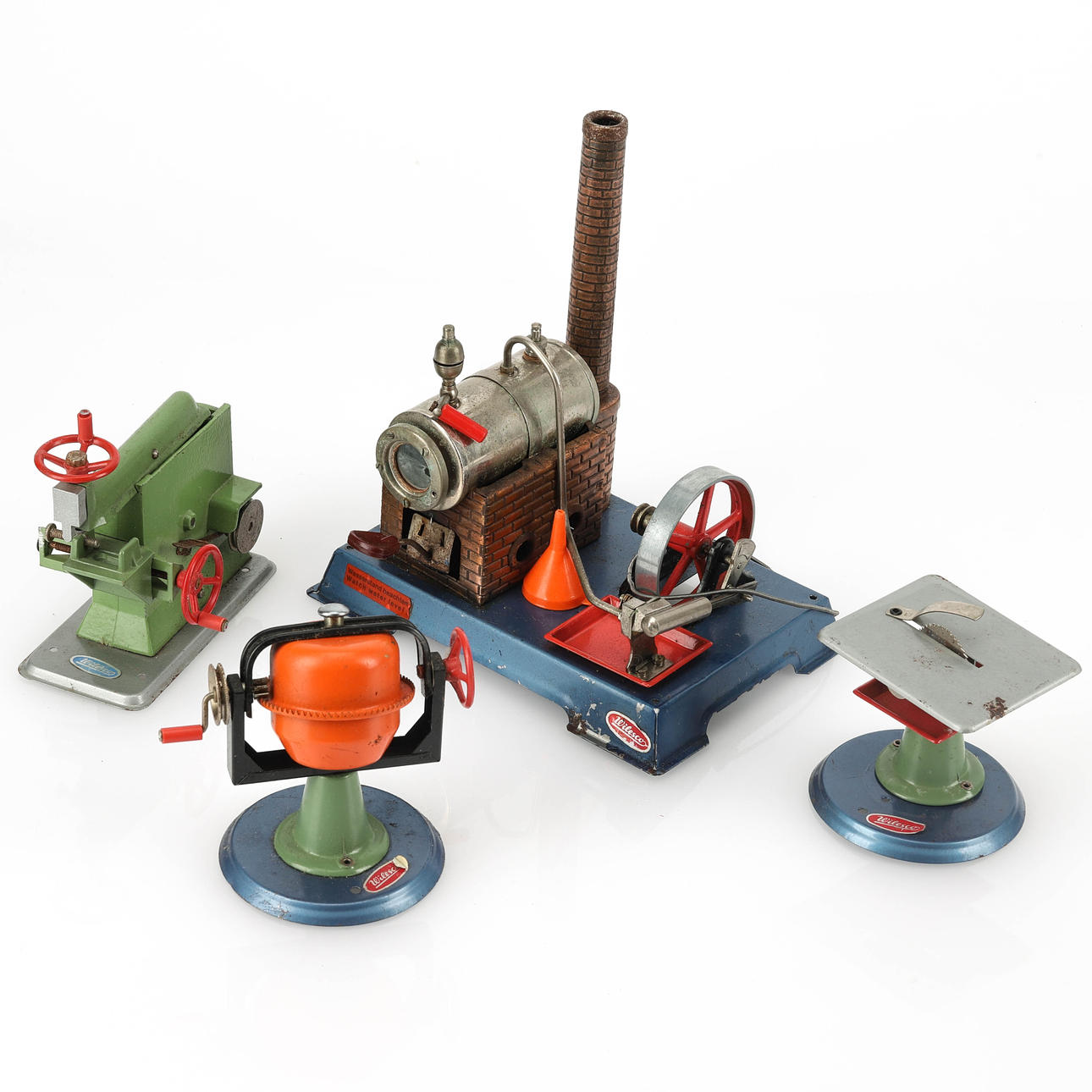 ÅNGMASKIN, 3 tillbehör, Wilesco.