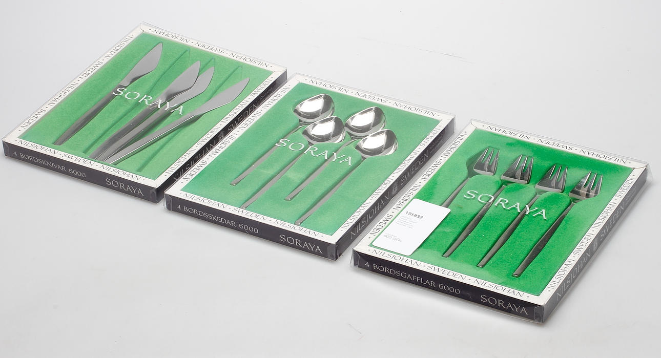BESTICK, helstål, "Soraya", formgiven av Sonja Katzin för NilsJohan, 1965.