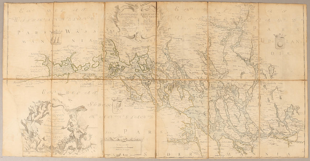 KARTA över Mälaren, 1700-tal.