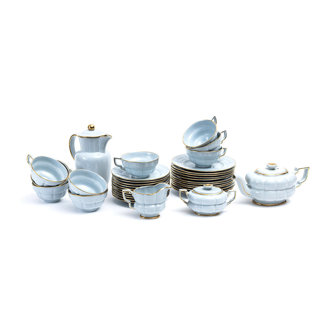 ARTHUR PERCY, "Grand", tea set, 24 pieces, flintware, 1930s.