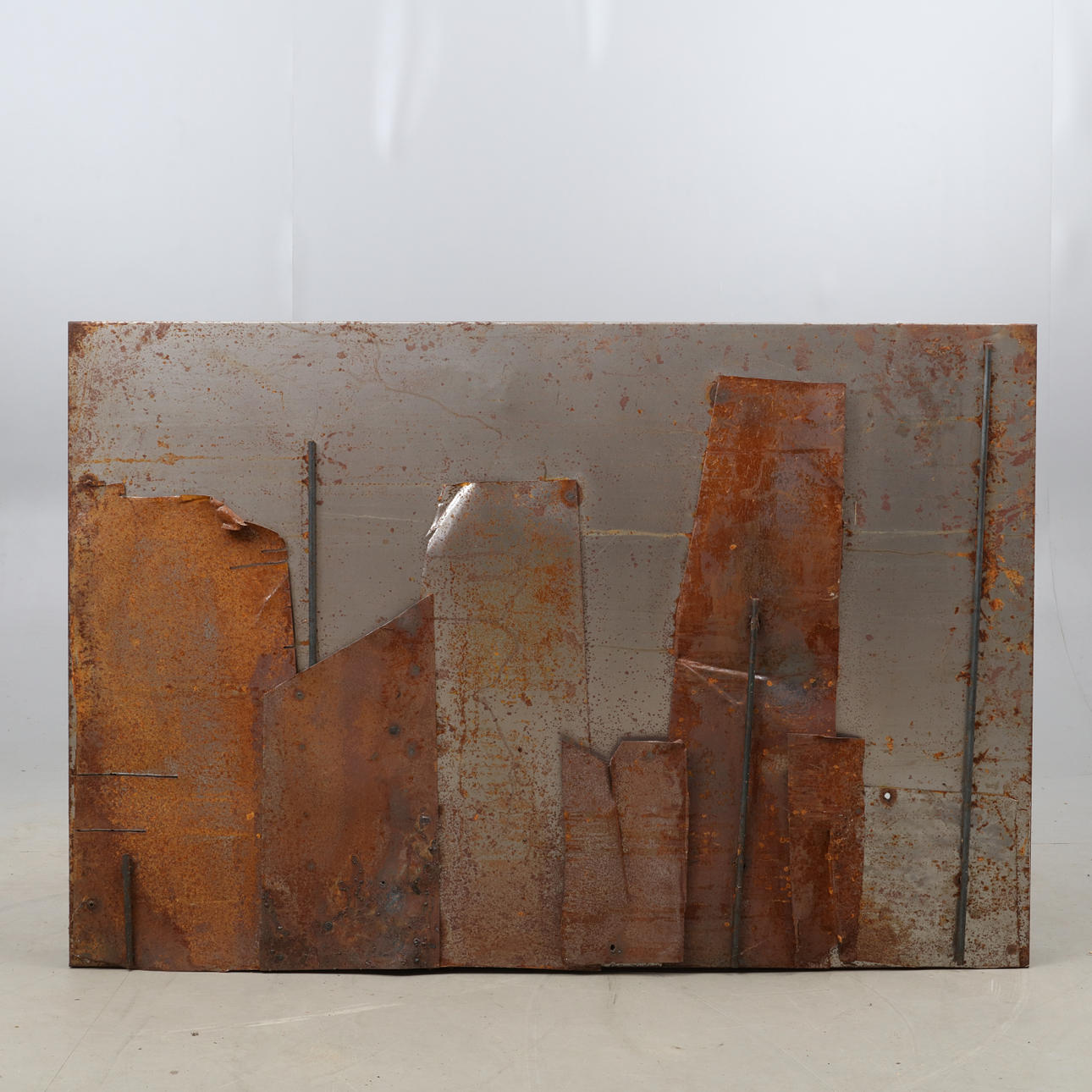 OKÄND KONSTNÄR. tavla, metall.