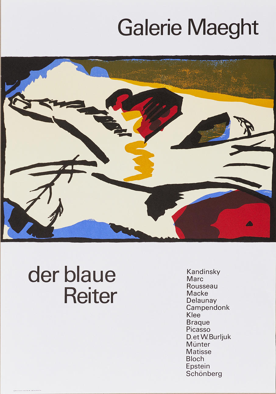 WASSILY KANDINSKY. POSTER, farvelitografi.