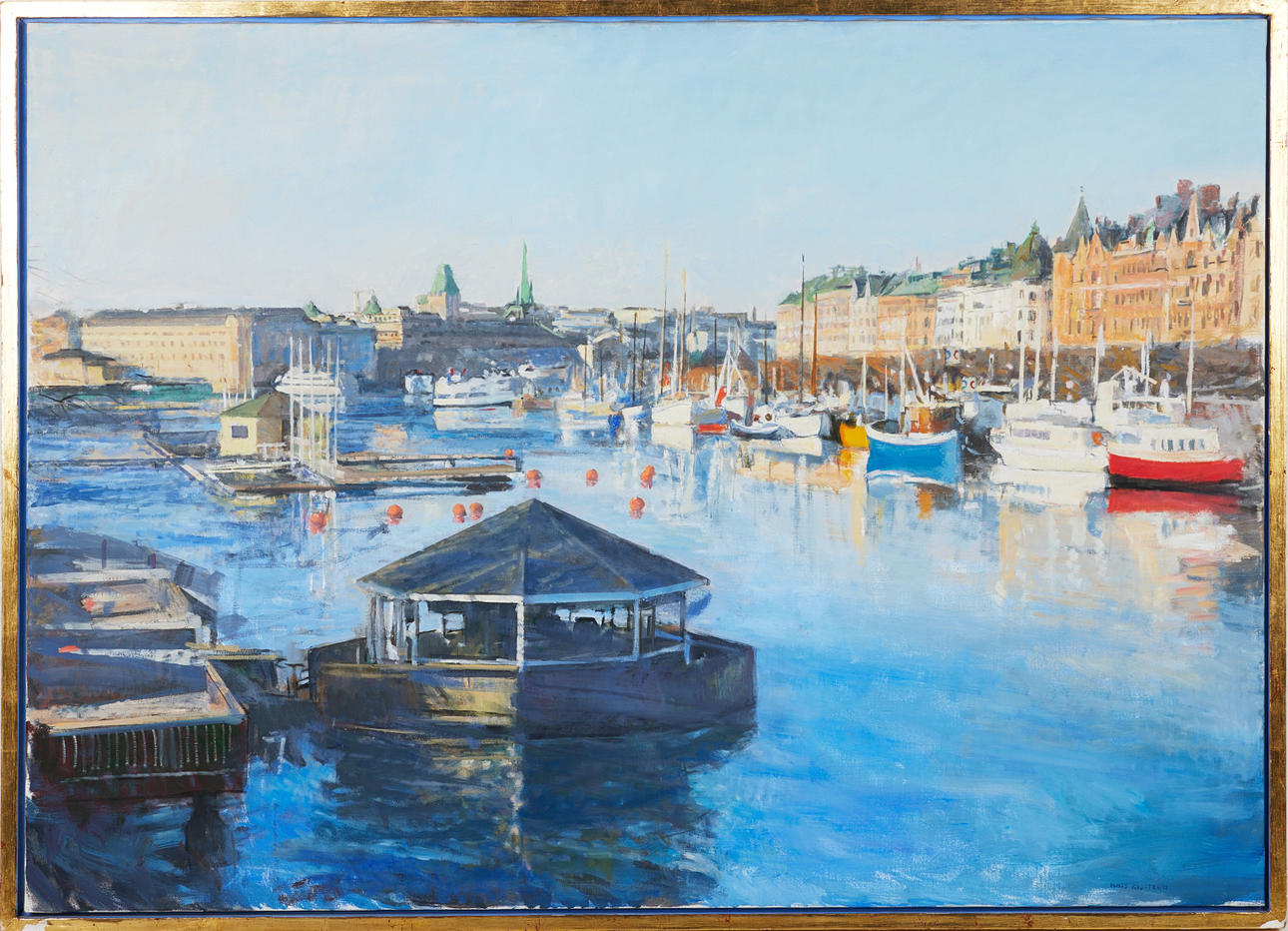 MATS RYDSTERN (FÖDD 1952). Stockholms motiv, olja på duk, signerad Mats ...