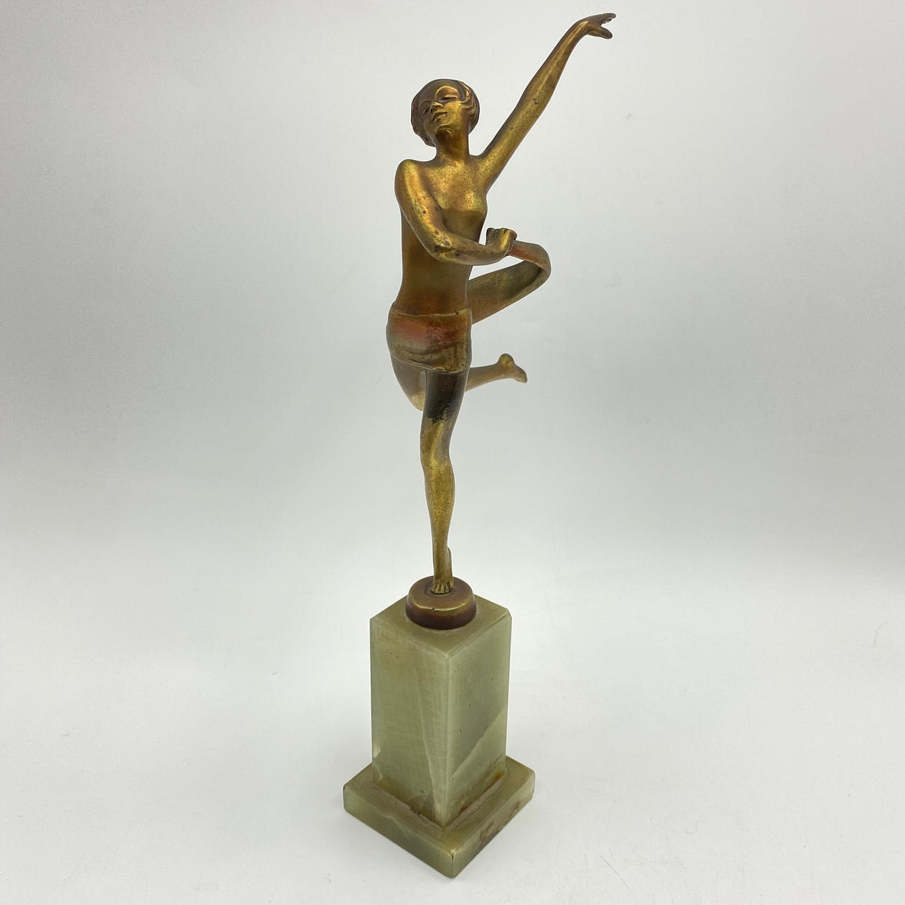 JOSEF LORENZL. BRONZE DANCER 1920S.