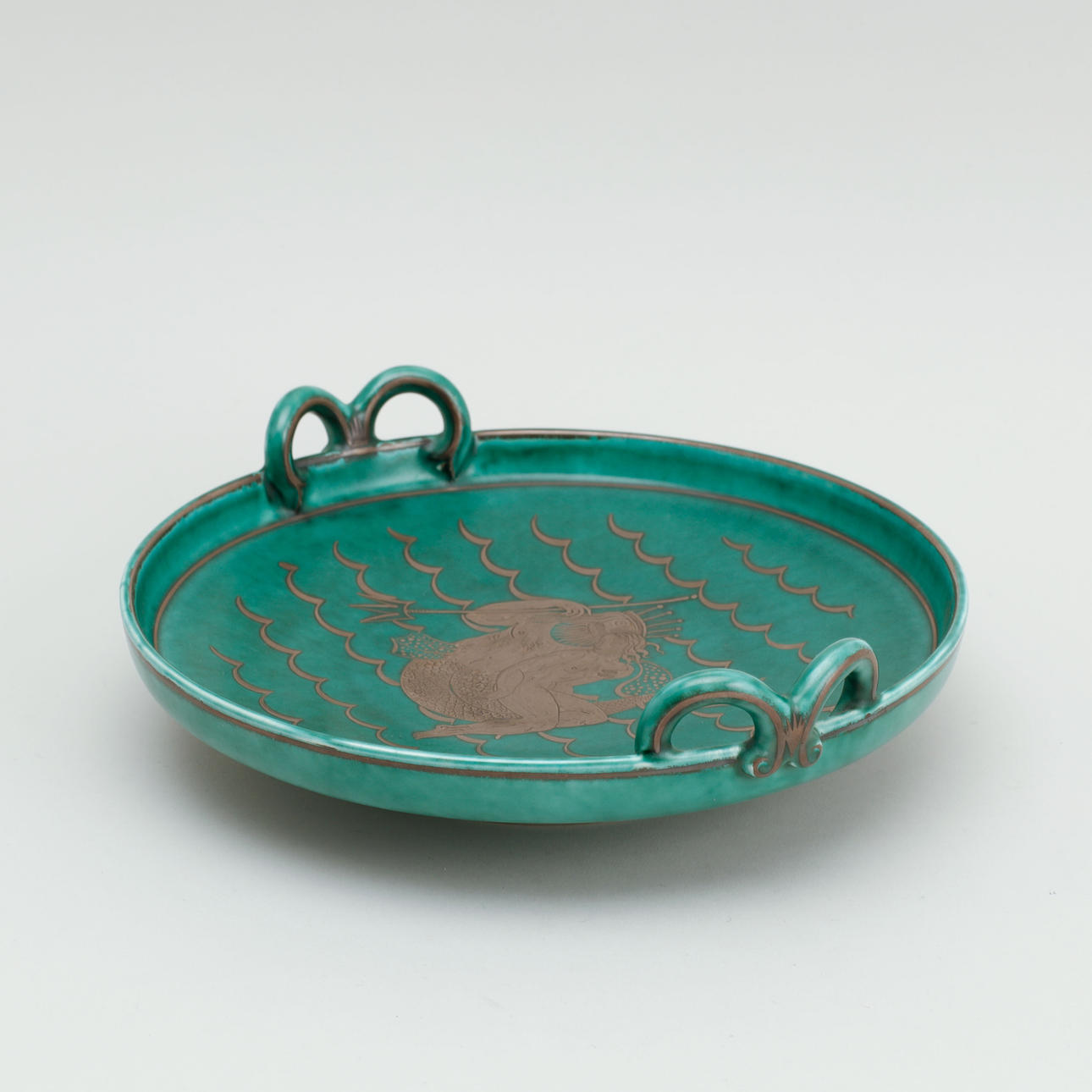 WILHELM KÅGE. Barril, "Argenta", gres, Gustavsberg, 1934.