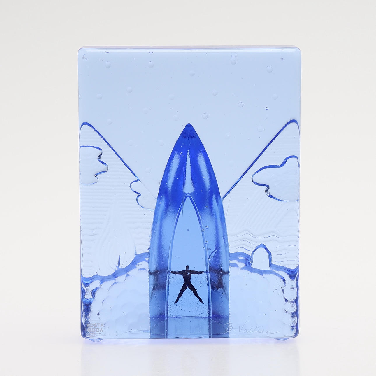 BERTILL VALLIEN. "BLUES FOUR ELEMENTS", KOSTA BODA.