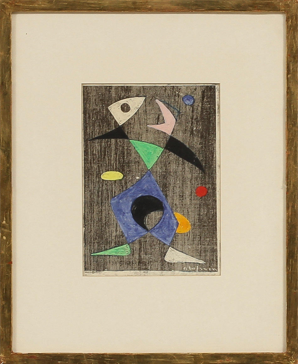 PIERRE OLOFSSON. "Vindhäxa, Finsk tango" Blandteknik.