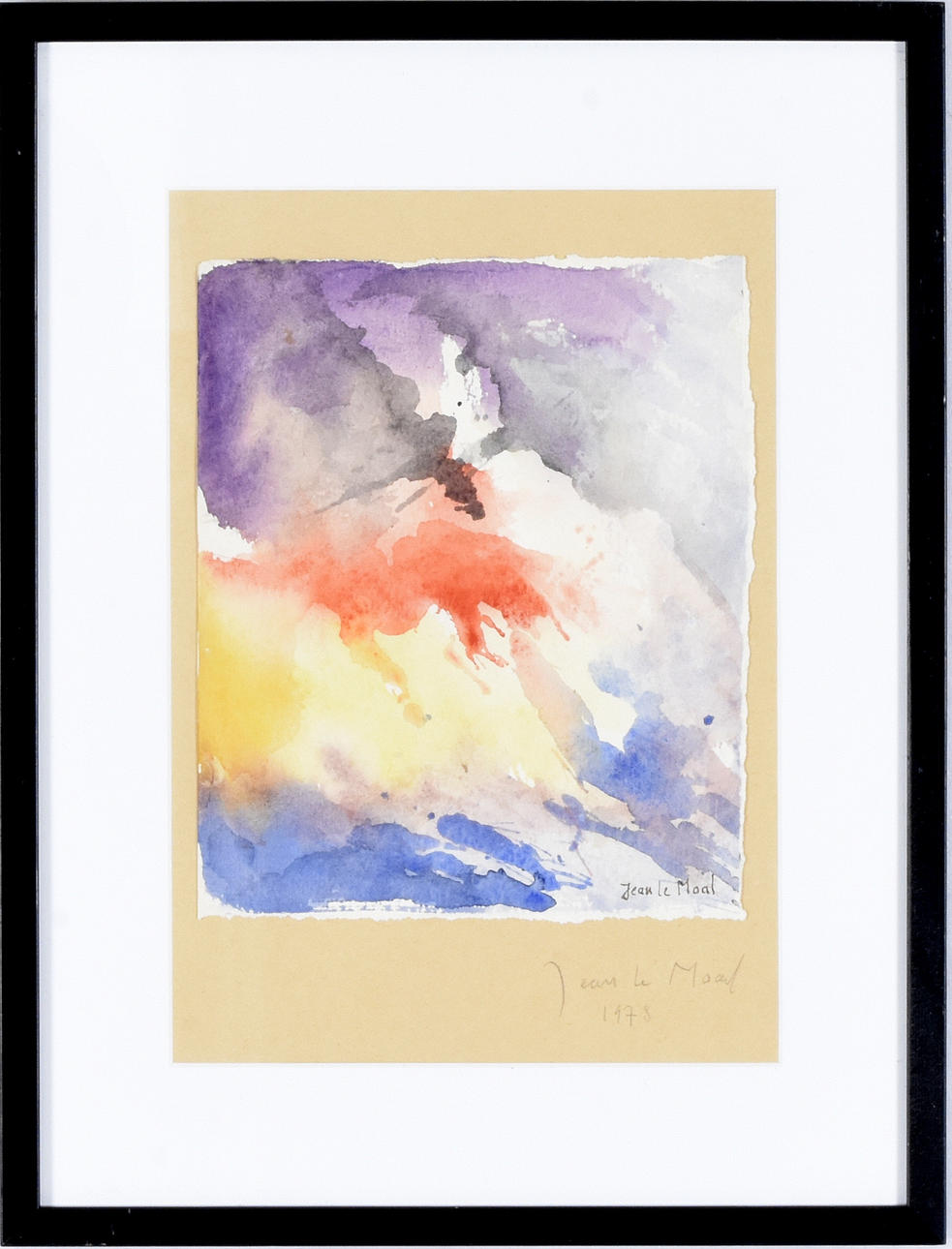 JEAN LE MOAL. Watercolor.