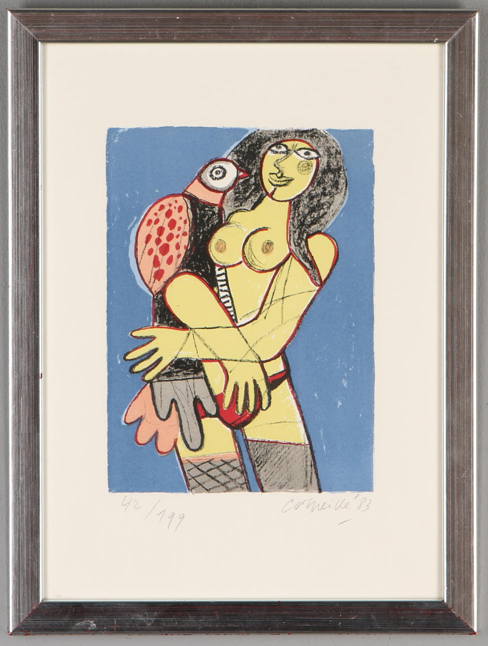 BEVERLOO CORNEILLE. komposition, färglitografi, signerad och numrerad 42/199.