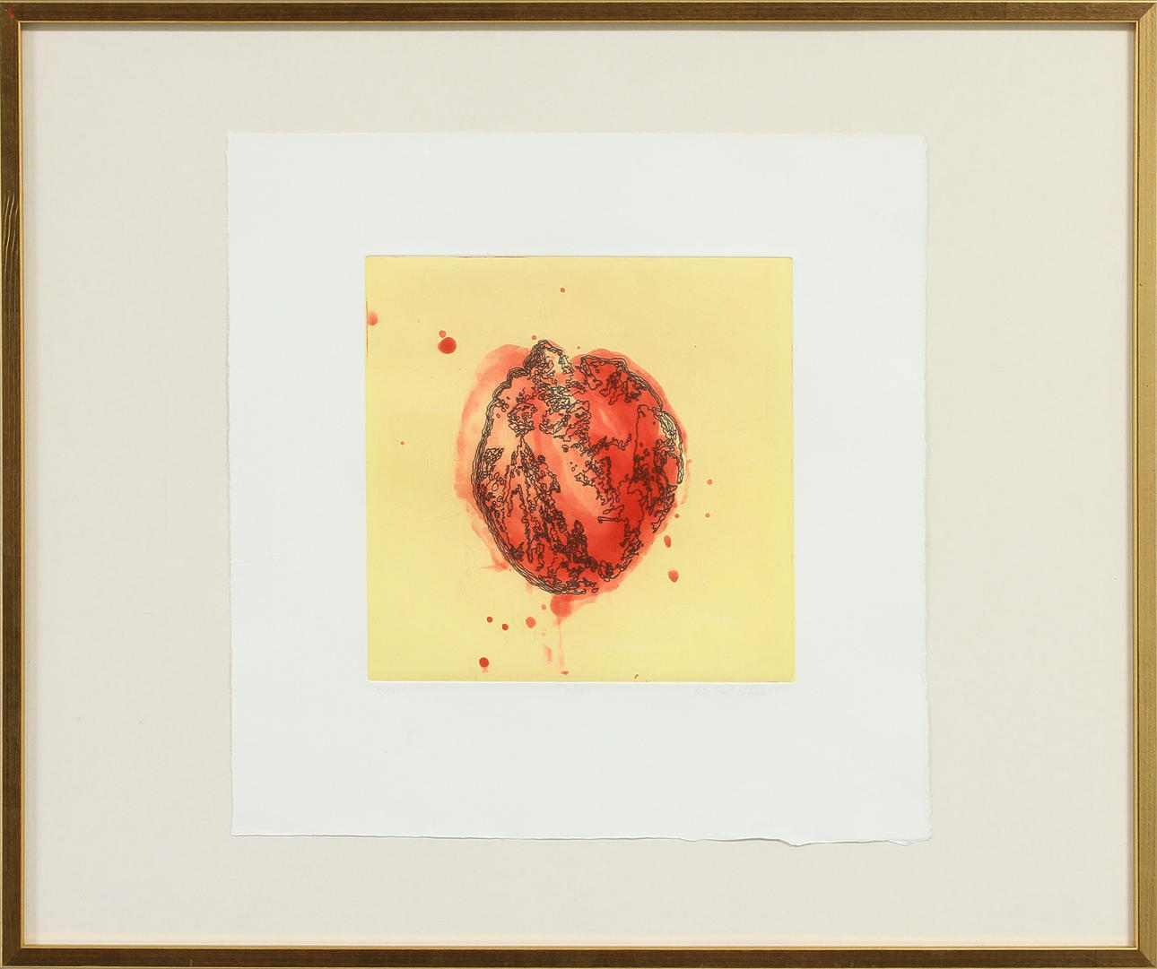 MICHAEL SCHLEU. "Heart", litografi, signerad och numrerad 75/125.