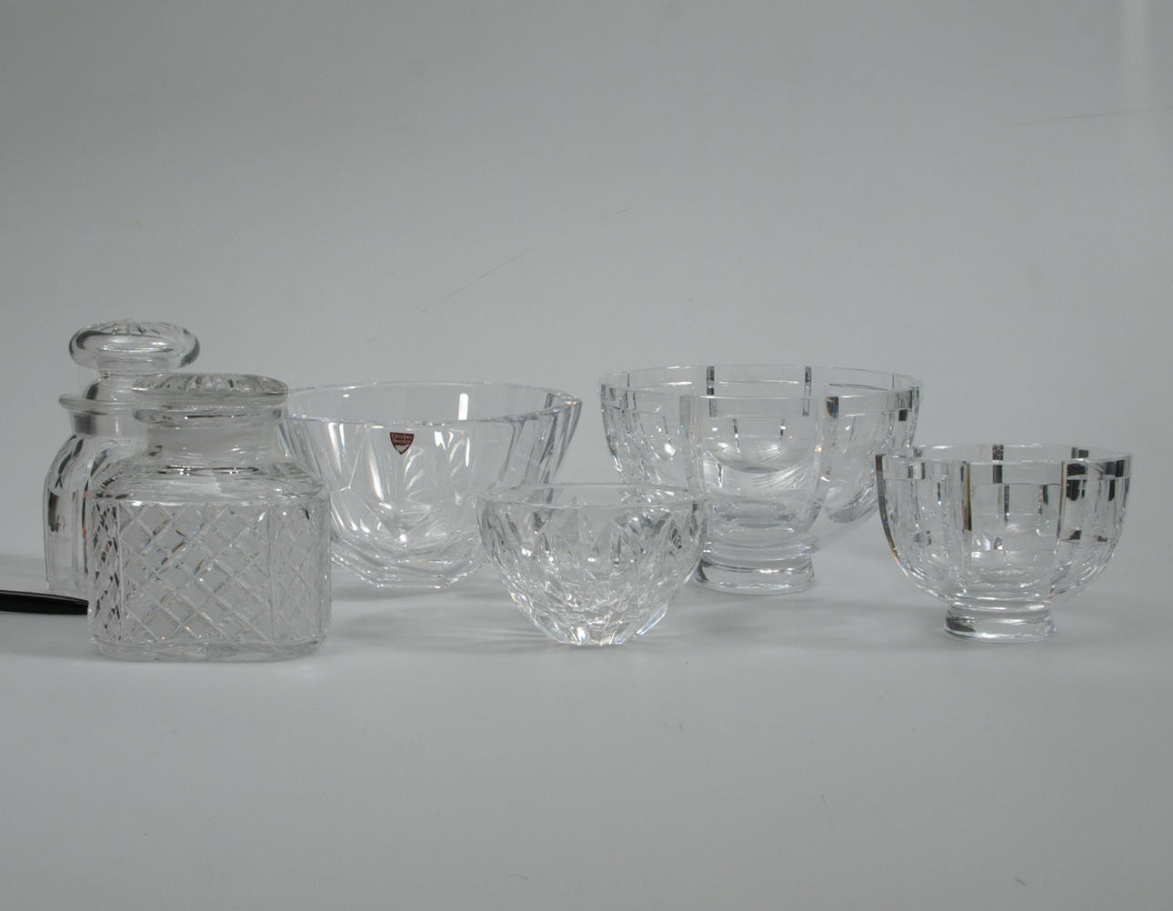 PARTI KRISTALL, 6 delar, bland annat Orrefors.