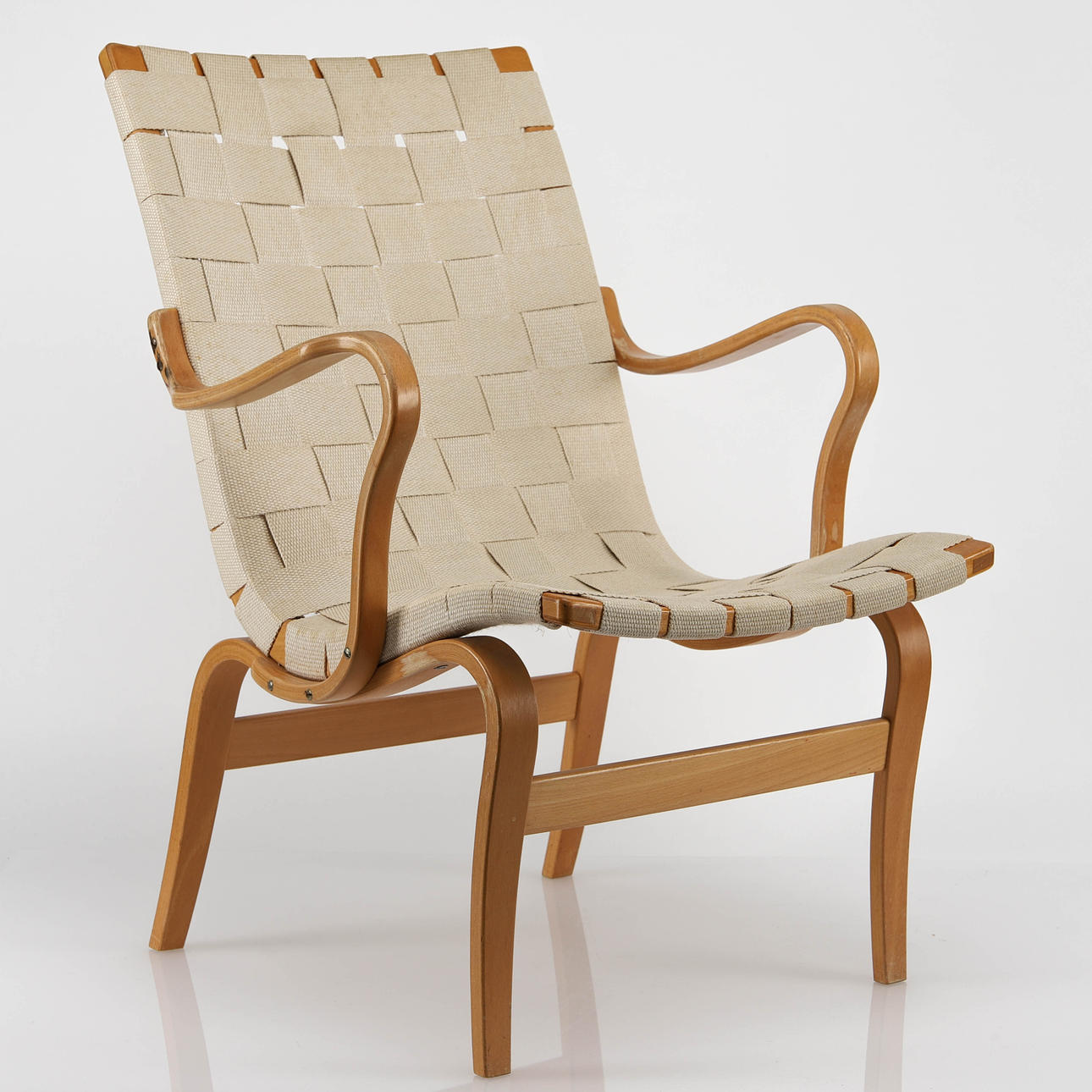 BRUNO MATHSSON. Fåtölj "Eva", DUX.