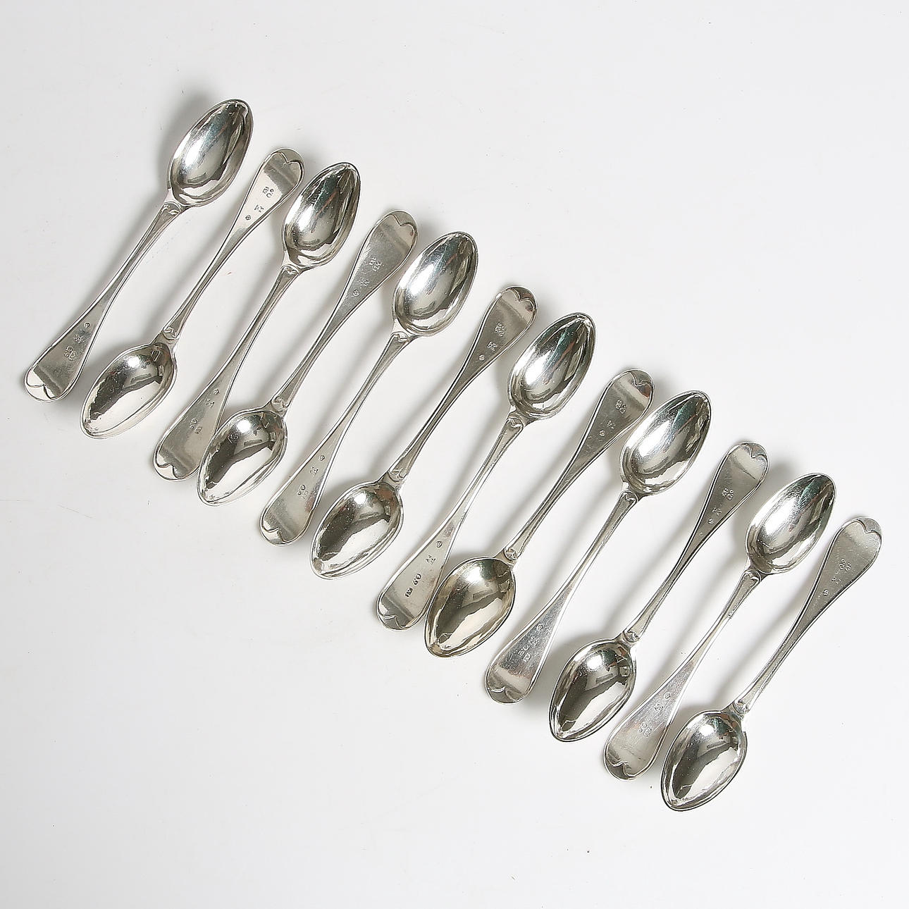 KAFFESKEDAR, 12 st, Anders Isleben, Norrköping. 1798.