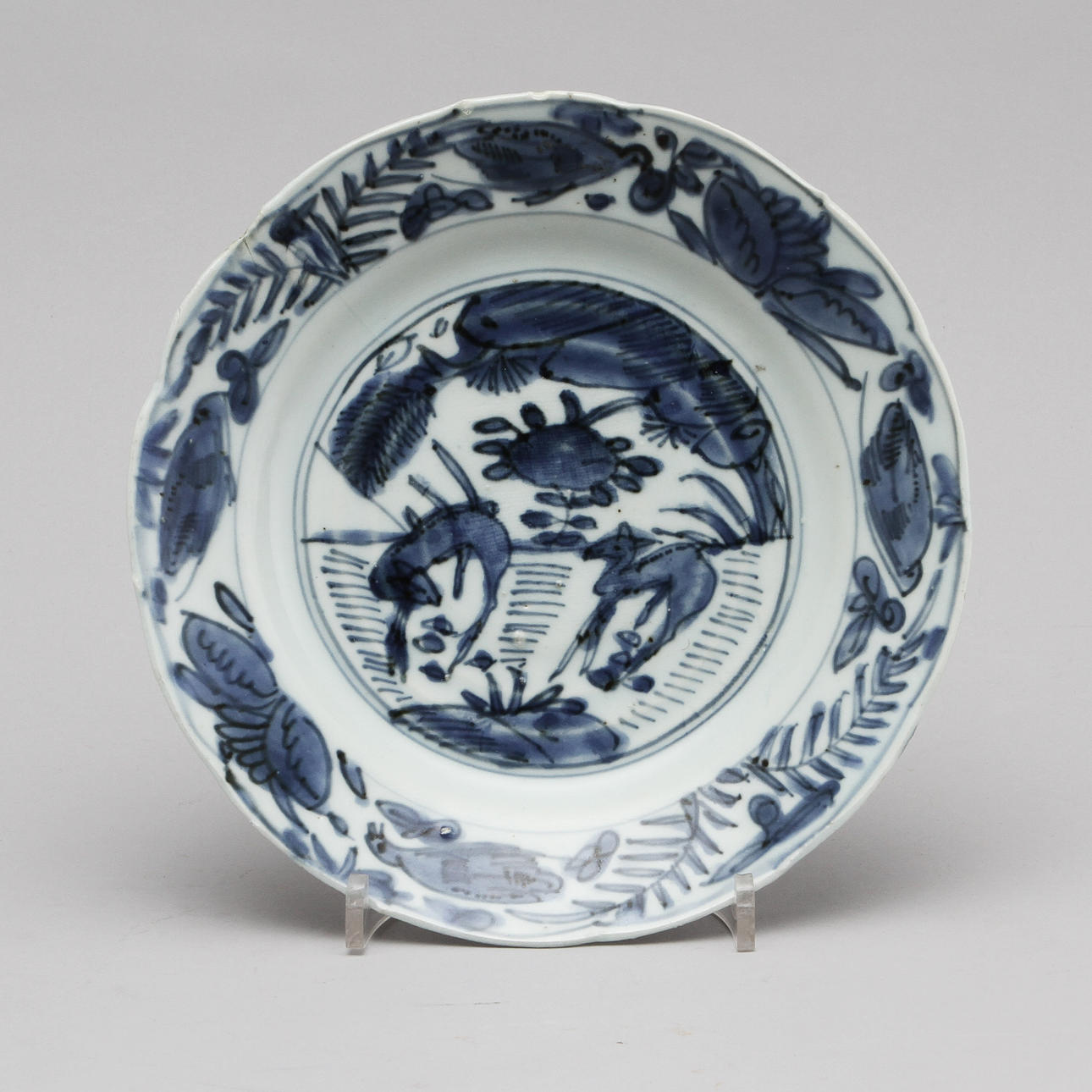 TALLRIK, porslin, Kina, Ming dynastin, Wanli (1573-1613).