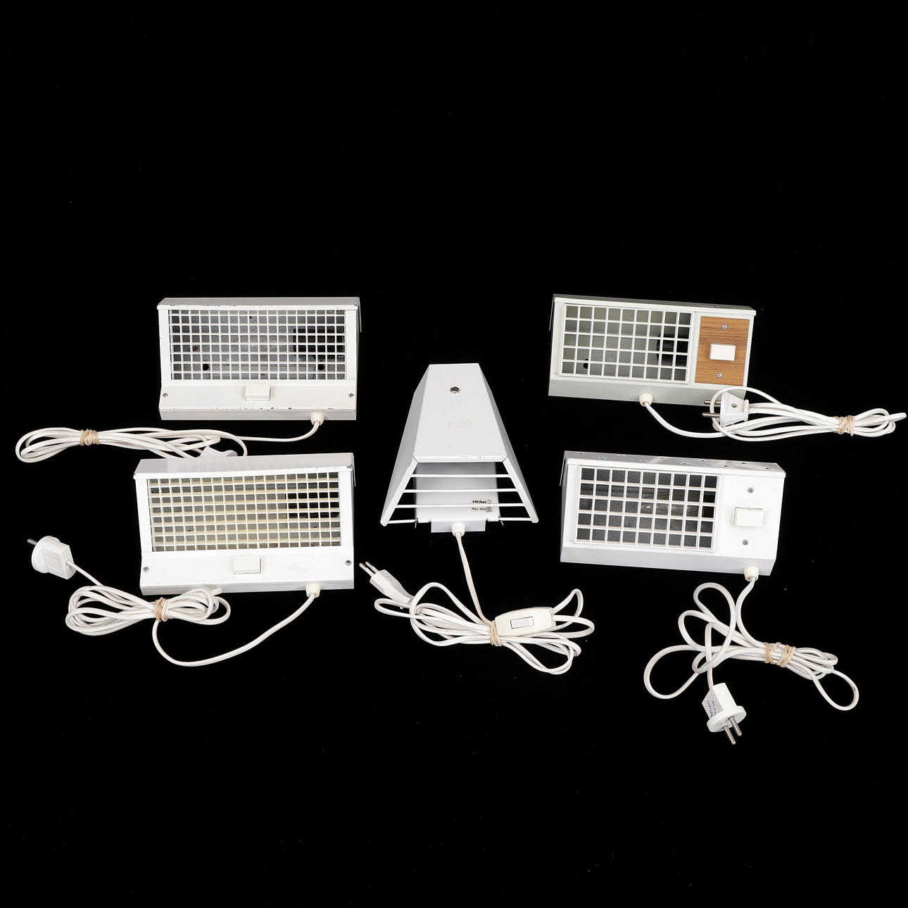 HANS-AGNE JAKOBSSON. Væglamper, 5 stk., "Elidus".