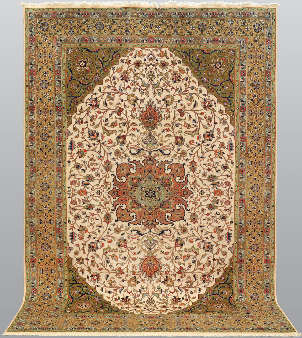 ORIENTMATTA, Täbriz, part silke, 50 radj, ca 299x205cm.