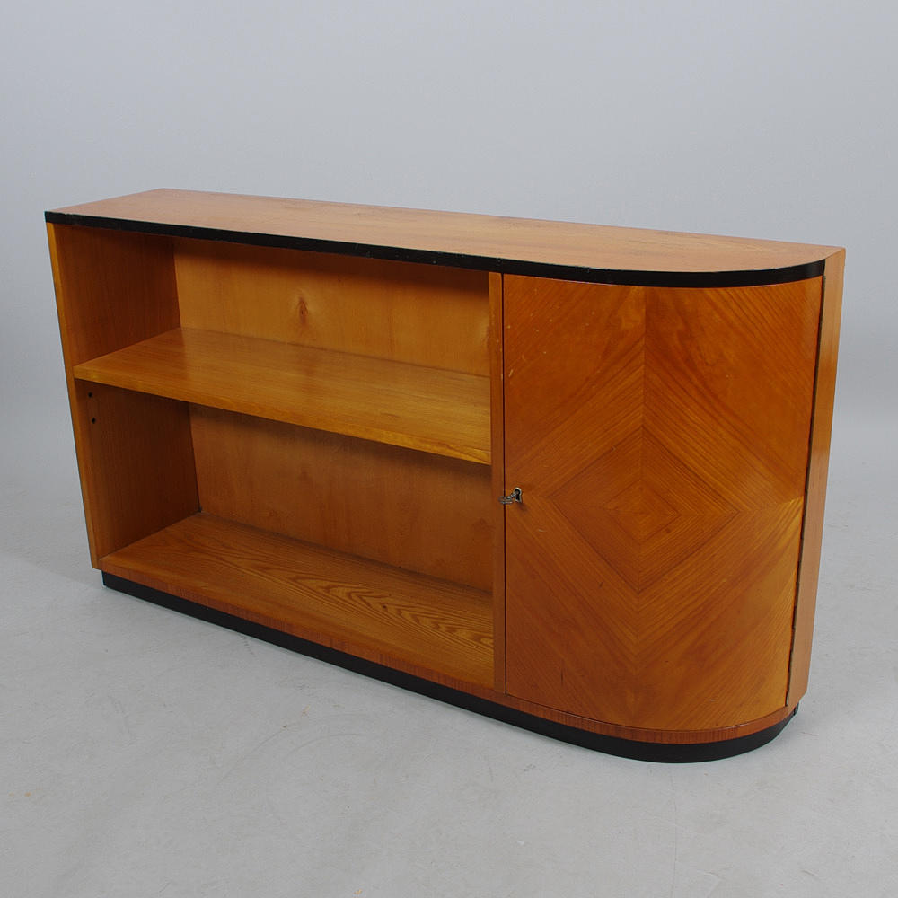 BOKHYLLA MED SKÅP, Art Deco.