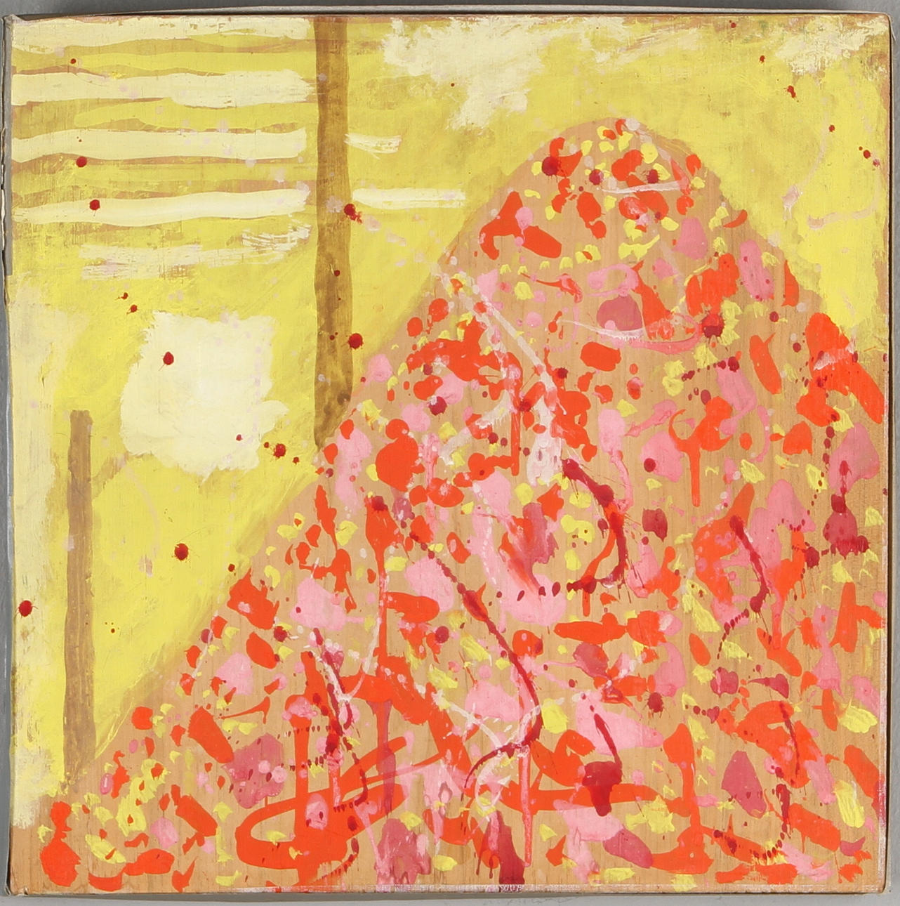 STELLAN MÖRNER. komposition, blandteknik, signerad Stellan a tergo.